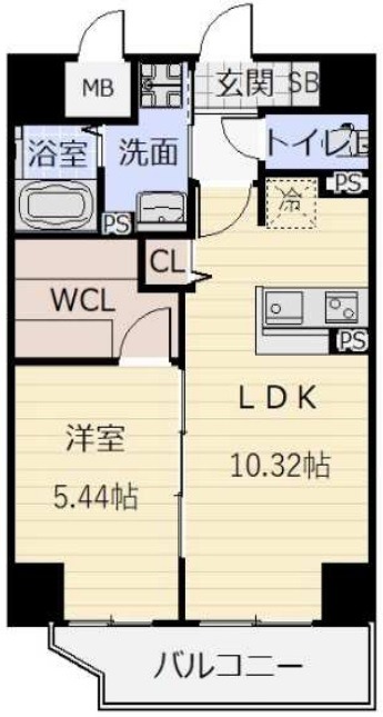 メゾン1番館の間取り写真