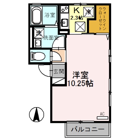 アペルトコートAの間取り写真