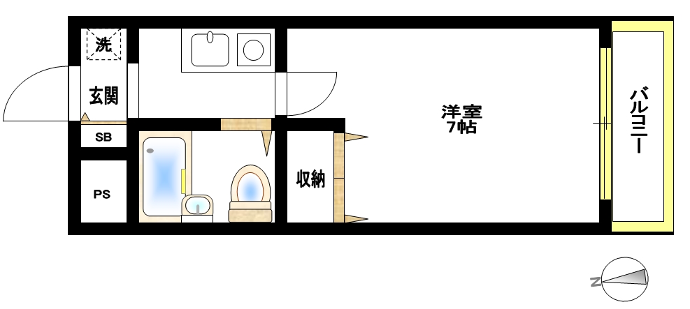 ピンテール3の間取り写真