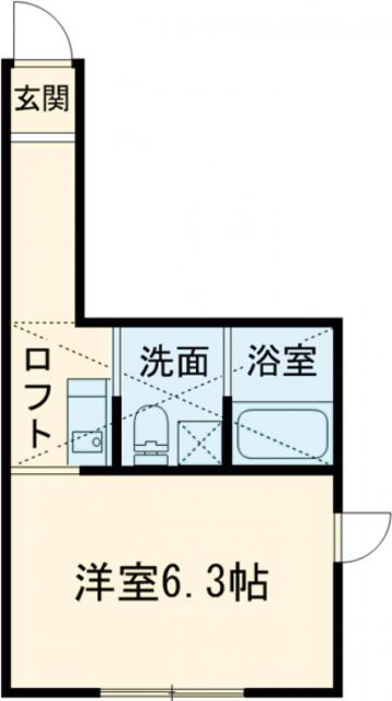 カトルセゾン調布の間取り写真