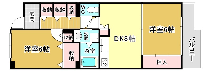 ルミナス箕面の森三番街 6号棟の間取り写真