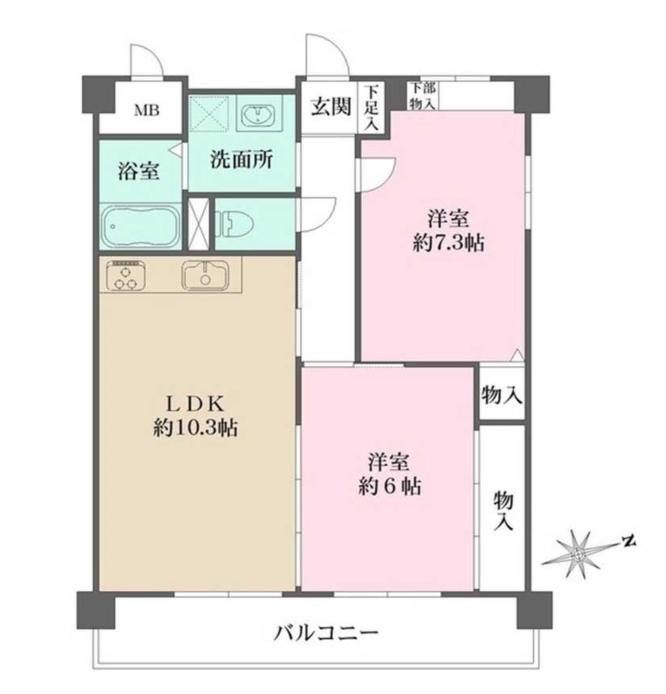 フレグランス・芦屋の間取り写真