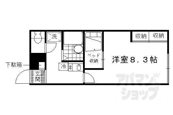 レオパレスヴィルヌーブ醍醐の間取り写真