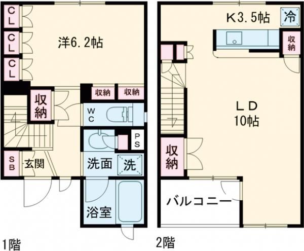 スタイリオ武蔵小山の間取り写真