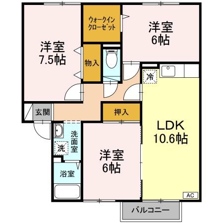 セジュール椿の間取り