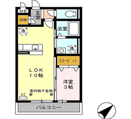 メゾン　ド　ヤスカの間取り