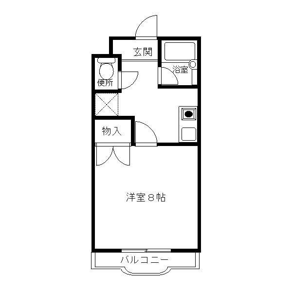 磐田市二之宮のマンションの間取り