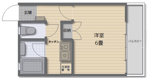 ベルハイツA棟の間取り