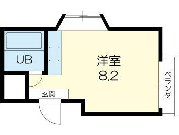 姫路市香寺町中屋のマンションの間取り