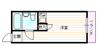 中岡ハイツの間取り