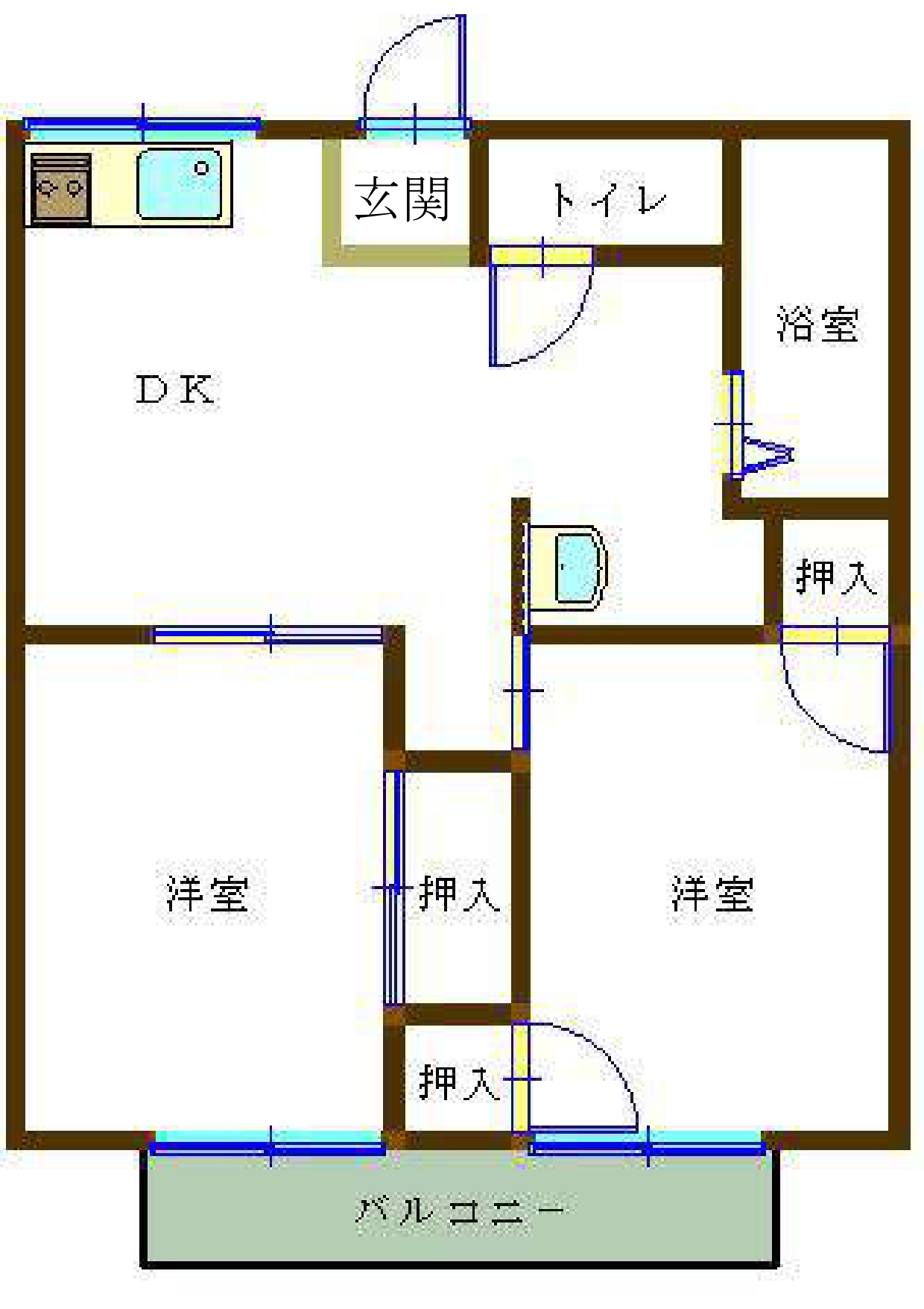 セジュール元木の間取り