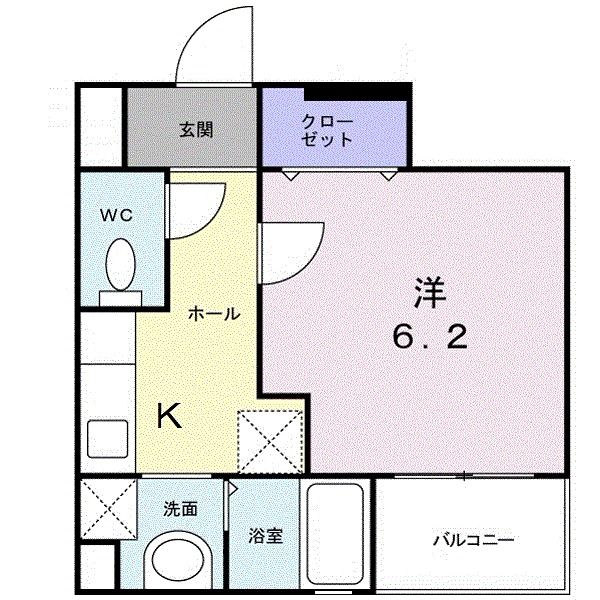 西宮市寿町のマンションの間取り