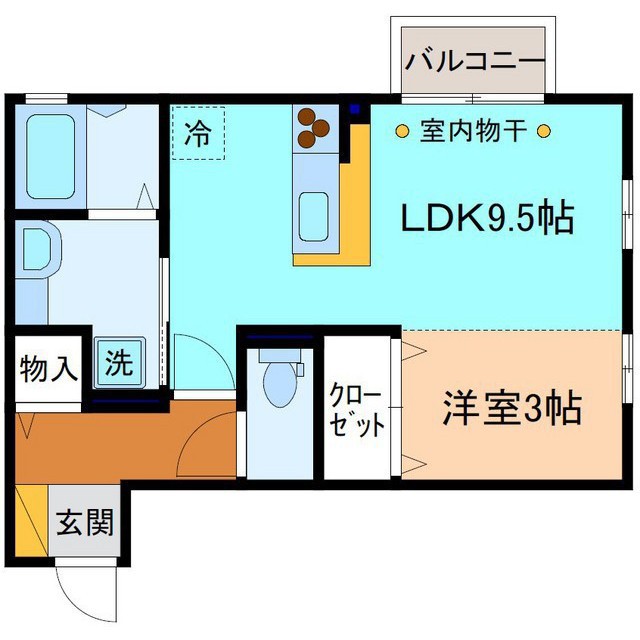 レスポワールBの間取り