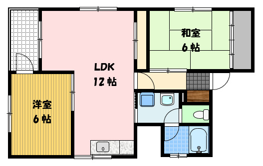 【富士ハイツの間取り】