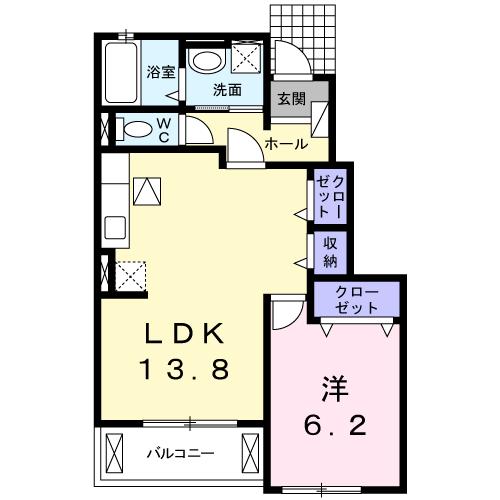 リバーサイド無限∞　Iの間取り