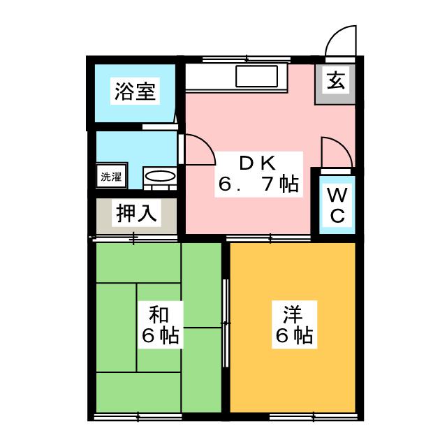 グリーンハイツ三五沢の間取り