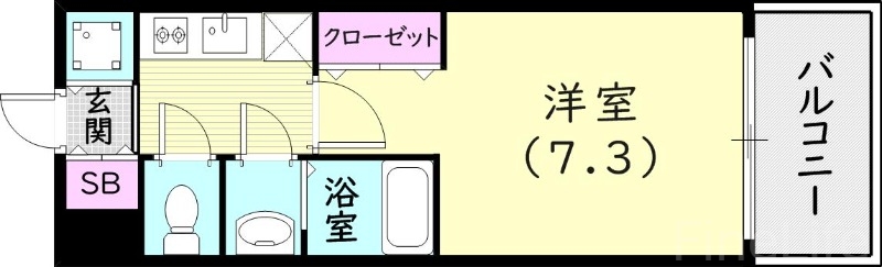 アドバンス神戸マーレの間取り