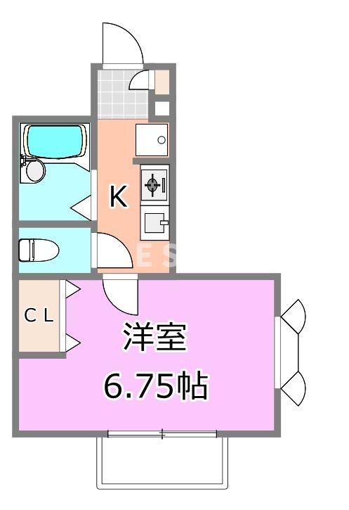 千葉県千葉市中央区白旗３（アパート）の賃貸物件の間取り