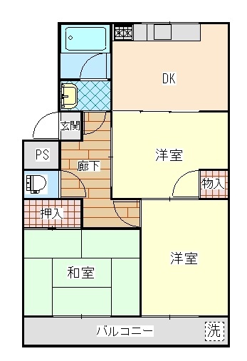 第一続木マンションの間取り