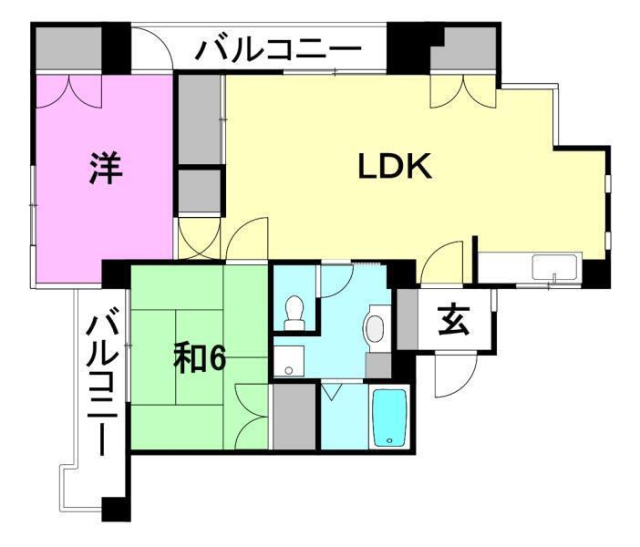 ドリームスクエアーかやまちの間取り