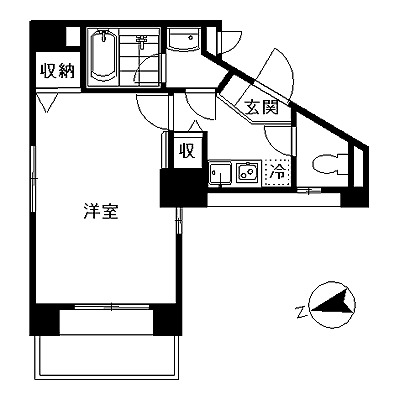 アムス大手町の間取り