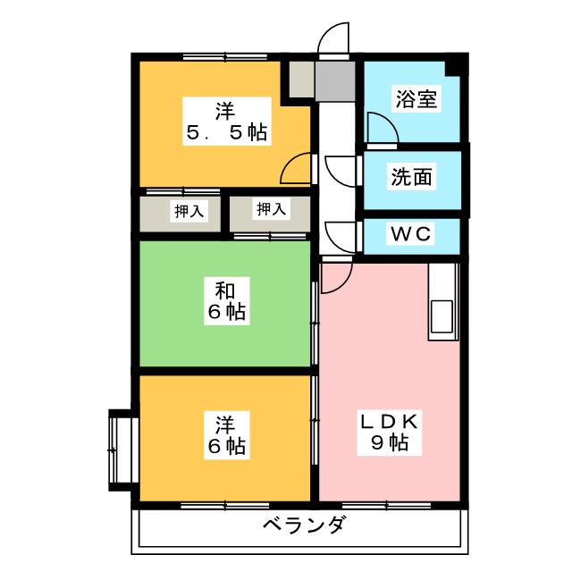 サンタプレイスＫ２の間取り