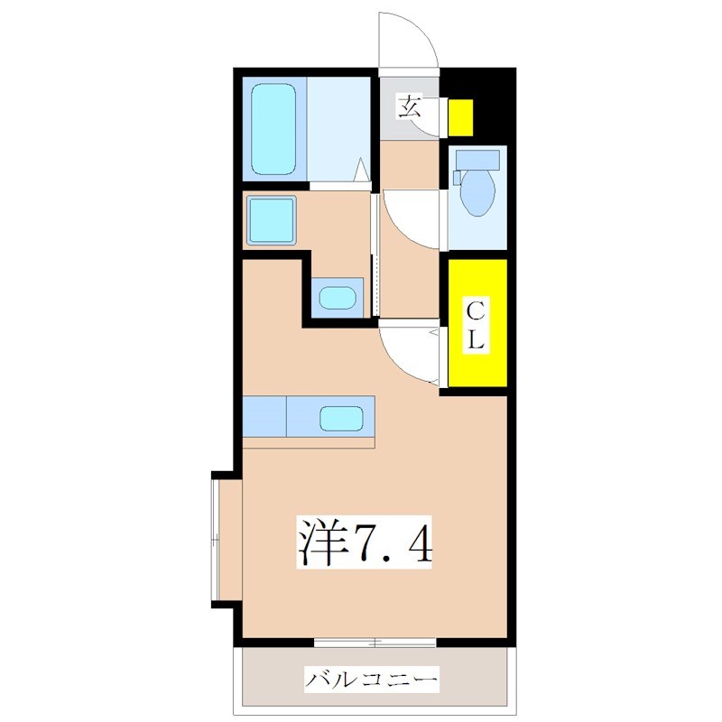 【鹿児島市新栄町のマンションの間取り】