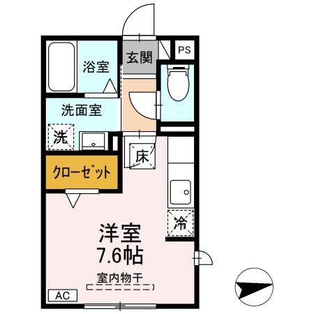 名張市平尾のアパートの間取り