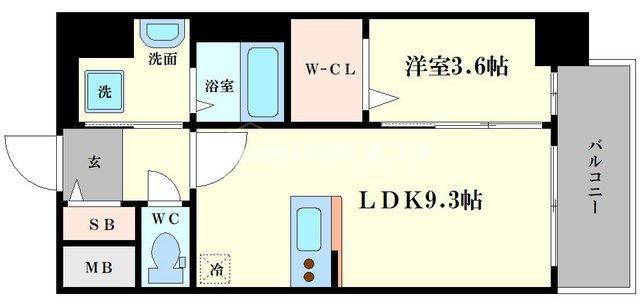 ファステート難波グランプリの間取り