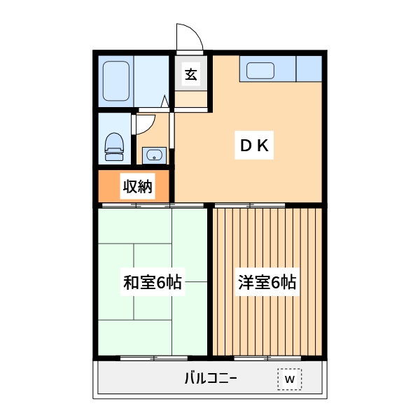 八王子市明神町のマンションの間取り