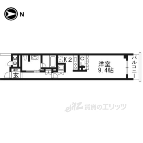 リーガル京都烏丸東の間取り