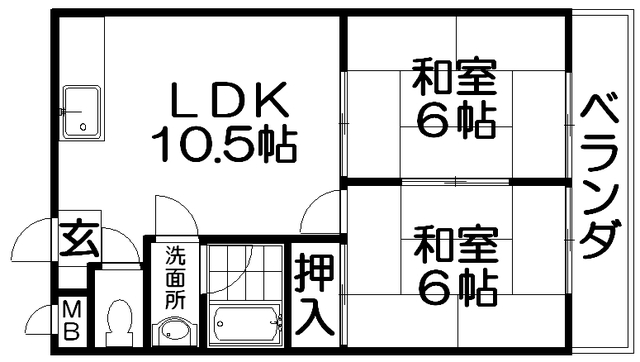 第二ミハマハイツの間取り