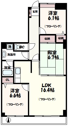 エルパラドールの間取り