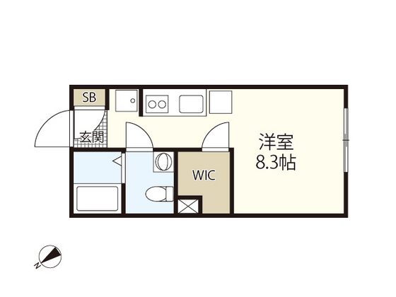 呉市天応南町のアパートの間取り