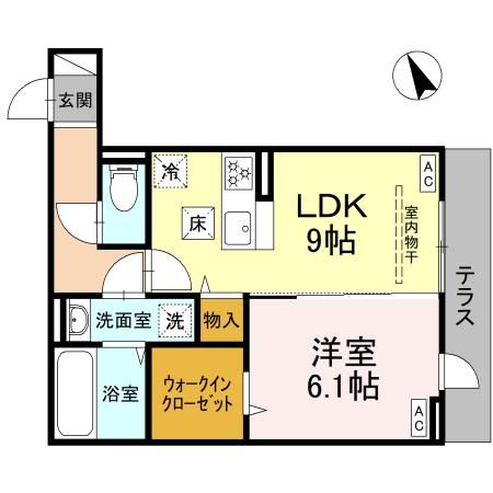 横浜市保土ケ谷区上星川のアパートの間取り