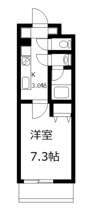 クラージュ白旗の間取り