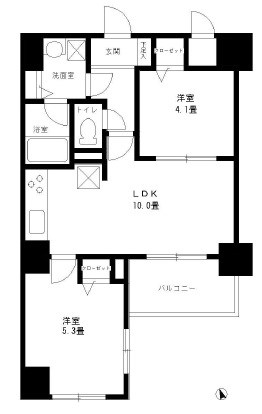 パークアクシス西船橋の間取り