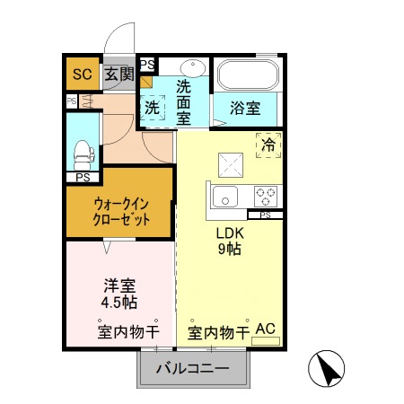 カーサ エレガンテの間取り