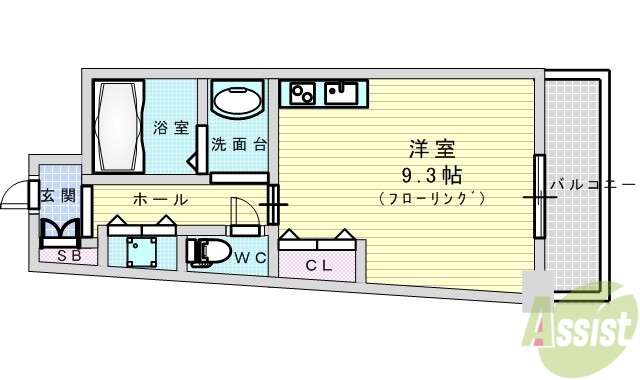 サンロワール江坂の間取り