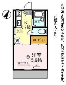 彦根市八坂町のアパートの間取り