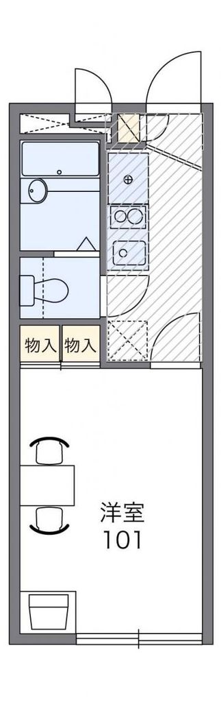 横須賀市池上のアパートの間取り