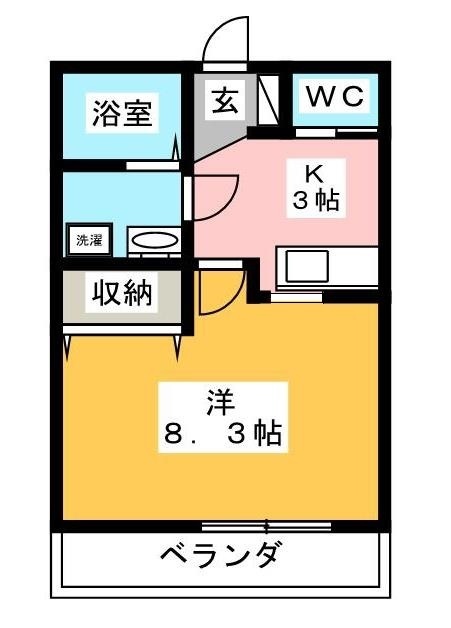 【小田原市早川のマンションの間取り】