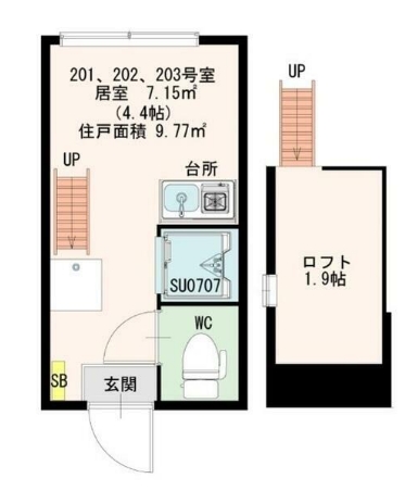 カシミール学芸大前の間取り