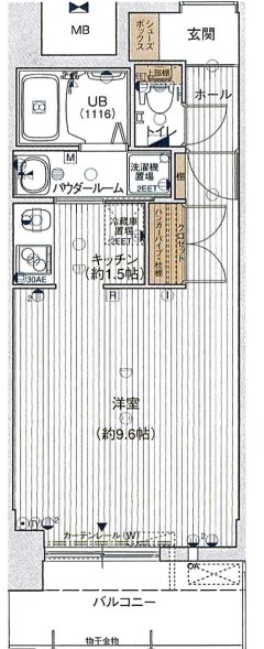 【エスライズ新神戸の間取り】