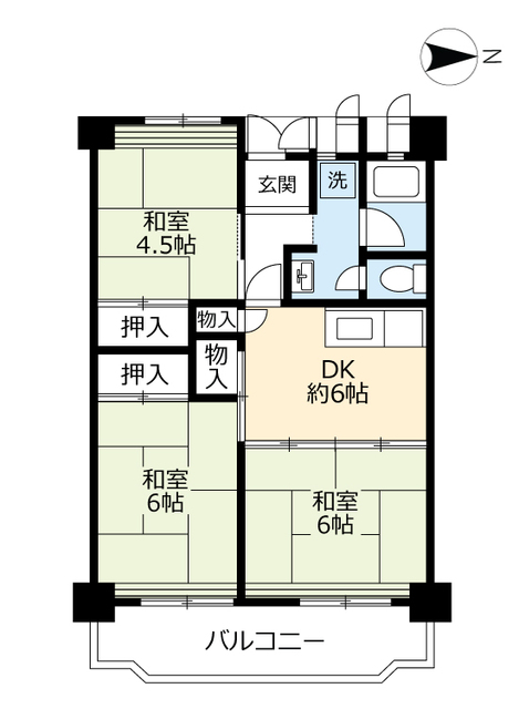 ＵＲ豊成の間取り