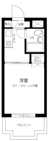 川崎市高津区諏訪のマンションの間取り