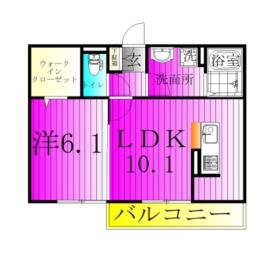 【ライフマンションＢの間取り】