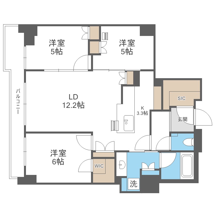 パークホームズ宮ヶ丘の間取り