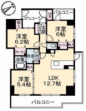 グランマスト富安の間取り