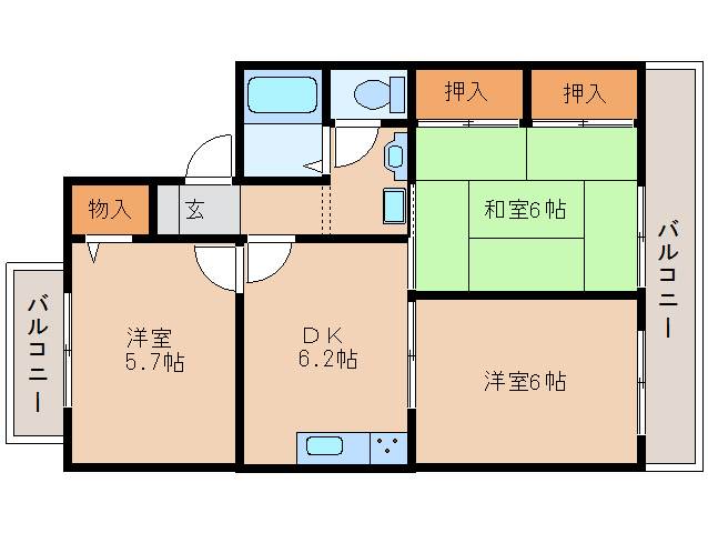 バーベナ光台の間取り